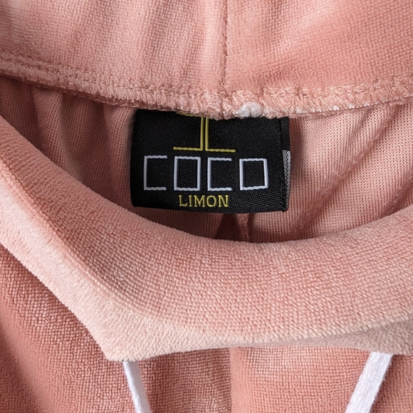 Coco Limon Velour Track Jogger Pants - Picture 4 of 8